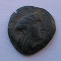 Ancient Phoenician Bronze Coin(Obverse & Side shots)